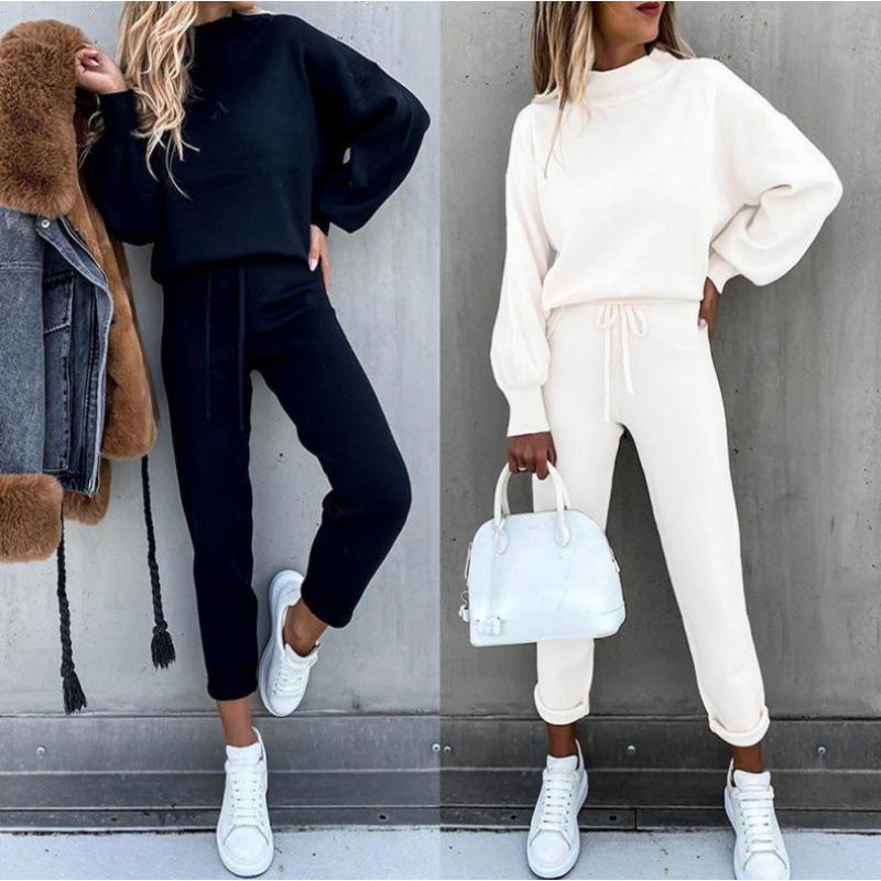 Damer Sportig Joggingdress-set med bekväm passform och hög krage Mirla-Eva Jonsson