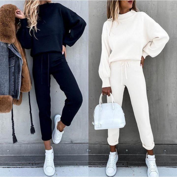 Damer Sportig Joggingdress-set med bekväm passform och hög krage Mirla-Eva Jonsson