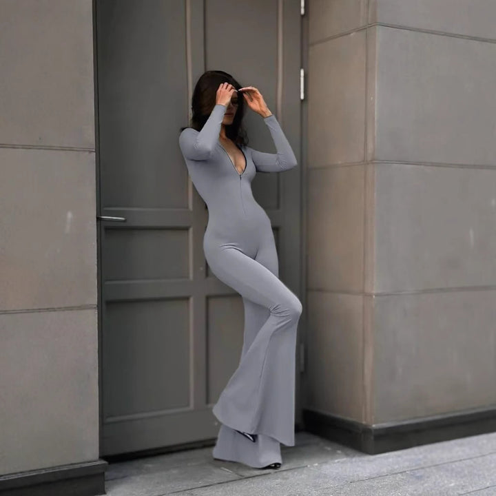Damer Sportig Jumpsuit med dragkedja och figurnära snitt Mirla-Eva Jonsson