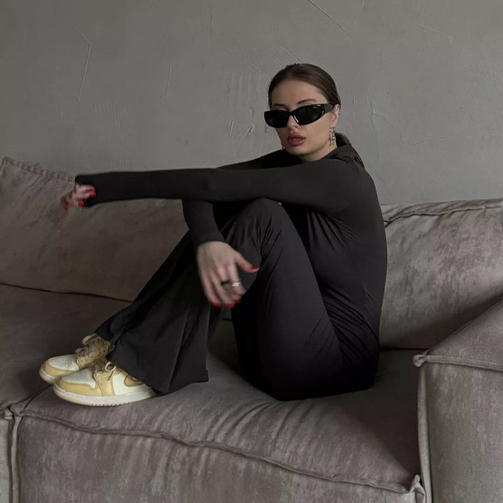 Damer Sportig Jumpsuit med dragkedja och figurnära snitt Mirla-Eva Jonsson
