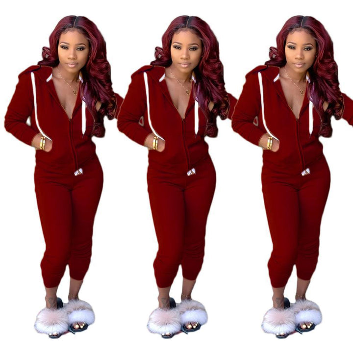 Damer Sportig Jumpsuit med huva och sidofickor Mirla-Eva Jonsson