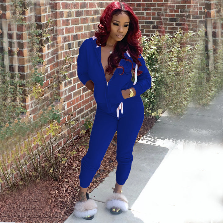 Damer Sportig Jumpsuit med huva och sidofickor Mirla-Eva Jonsson