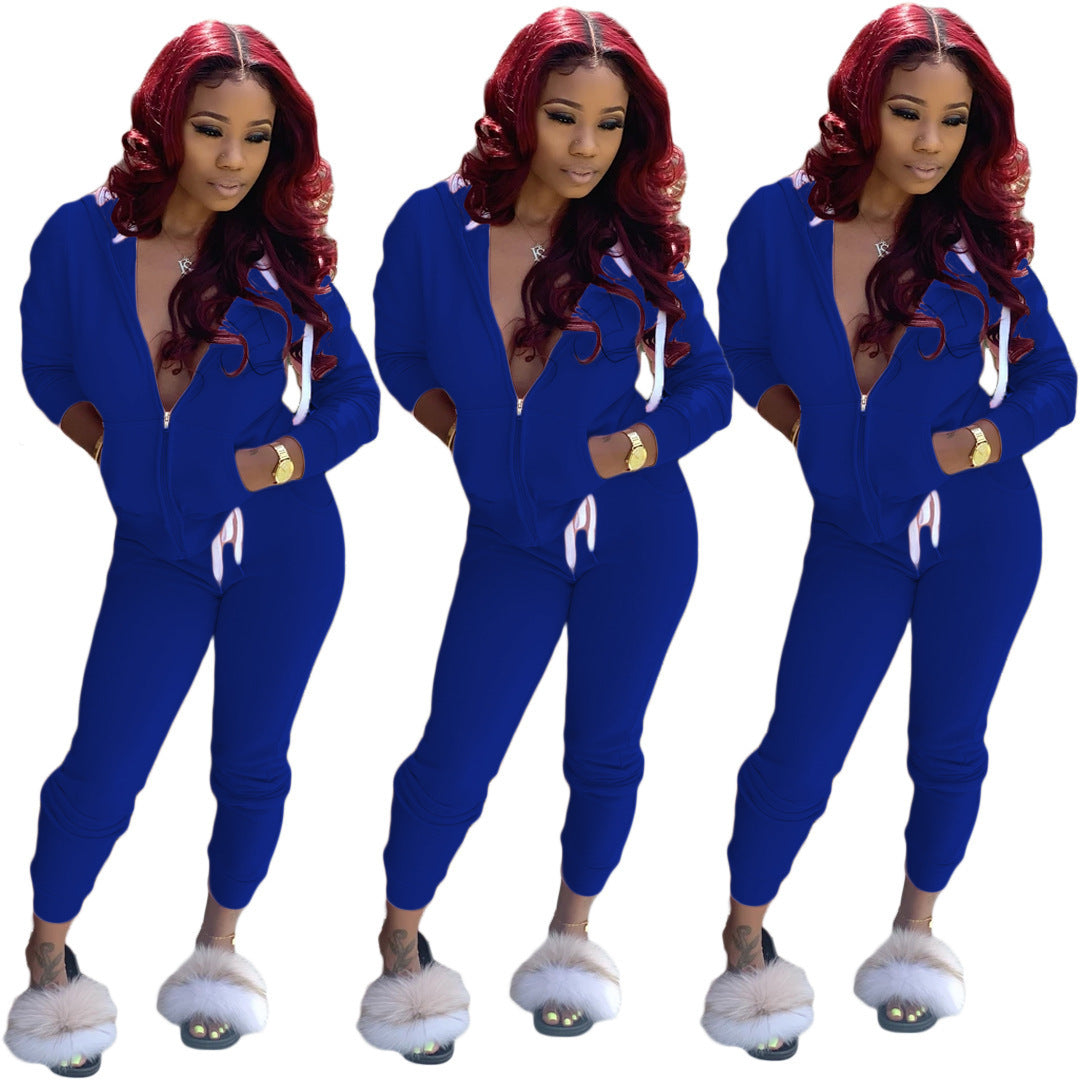 Damer Sportig Jumpsuit med huva och sidofickor Mirla-Eva Jonsson