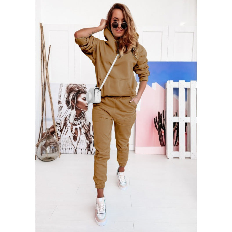 Damer Sportig Lounge Wear Set med Huva Mirla-Eva Jonsson