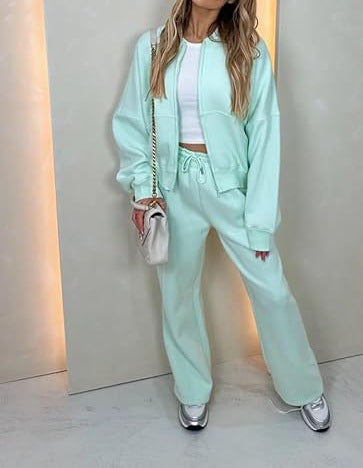 Damer Sportig Loungewear-set med avslappnad passform och bekväma material Mirla-Eva Jonsson