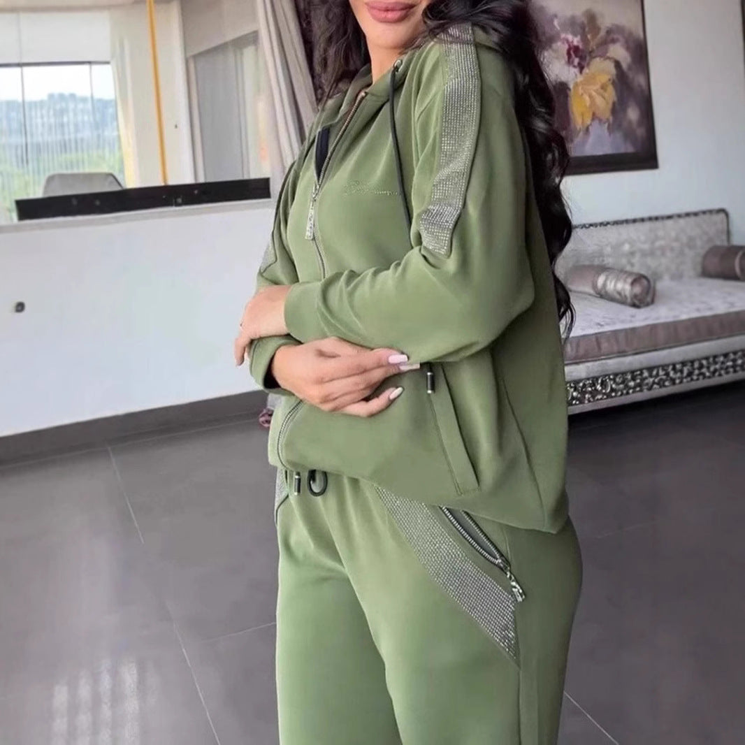Damer Sportig Loungewear-set med kontrasterande ränder Mirla-Eva Jonsson