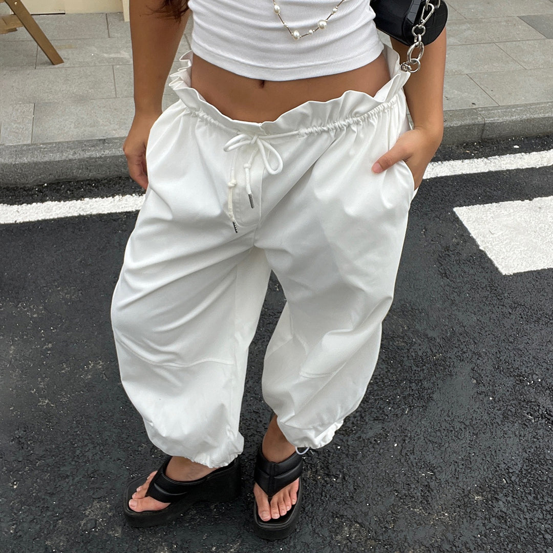 Damer Sportig Relaxed-Fit Joggingbyxor med justerbart midjeband Mirla-Eva Jonsson
