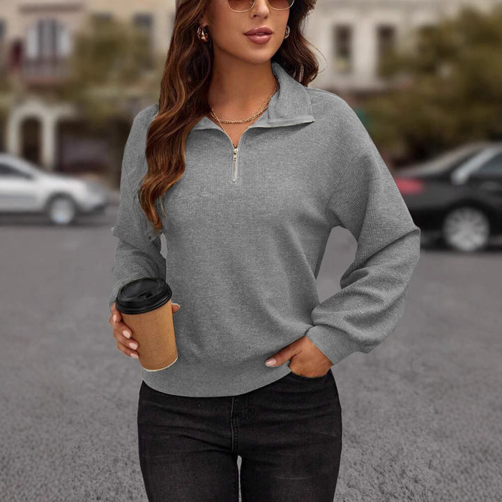 Damer Sportig Zip-Pullover Mirla-Eva Jonsson