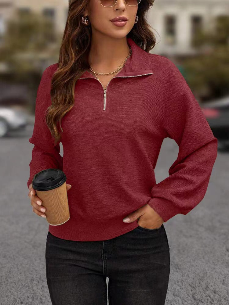 Damer Sportig Zip-Pullover Mirla-Eva Jonsson