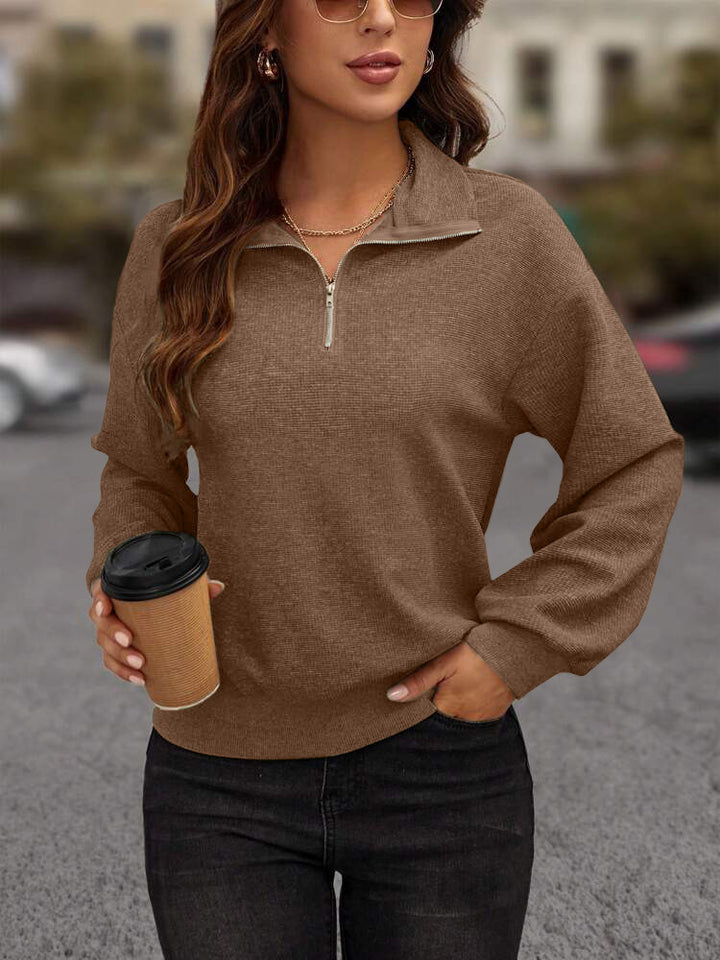 Damer Sportig Zip-Pullover Mirla-Eva Jonsson