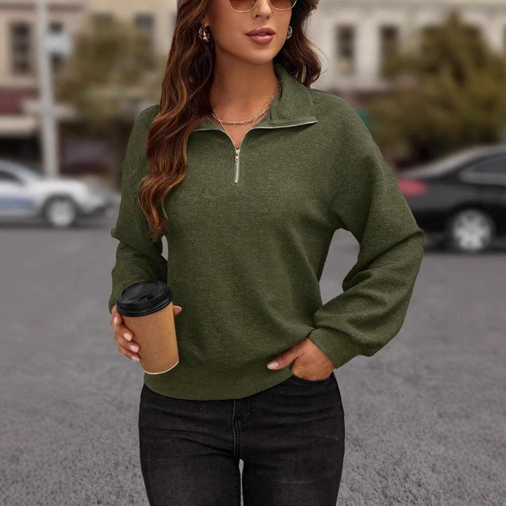 Damer Sportig Zip-Pullover Mirla-Eva Jonsson