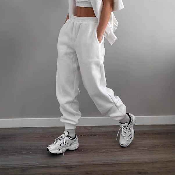 Damer Sportig joggingbyxor med elastisk midja och sidofickor Mirla-Eva Jonsson
