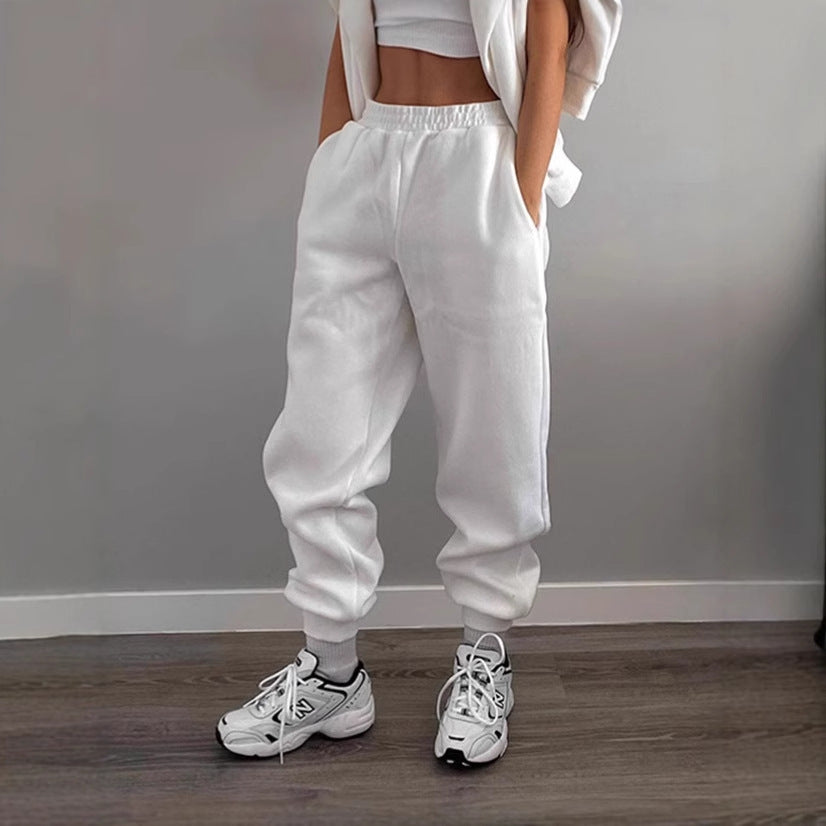 Damer Sportig joggingbyxor med elastisk midja och sidofickor Mirla-Eva Jonsson