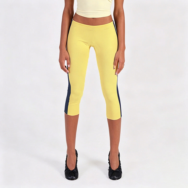 Damer Sportiga 3/4-leggings med sidokontraststripes Mirla-Eva Jonsson