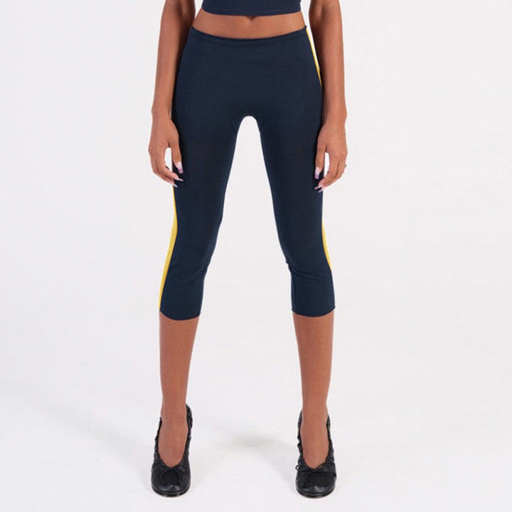 Damer Sportiga 3/4-leggings med sidokontraststripes Mirla-Eva Jonsson
