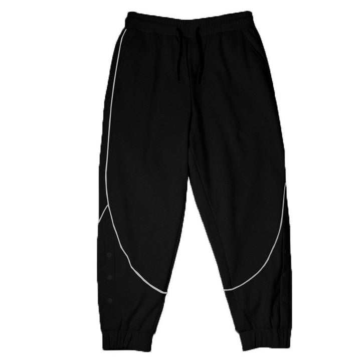 Damer Sportiga Joggingbyxor med tryckknappdetaljer Eva Jonsson-Eva Jonsson