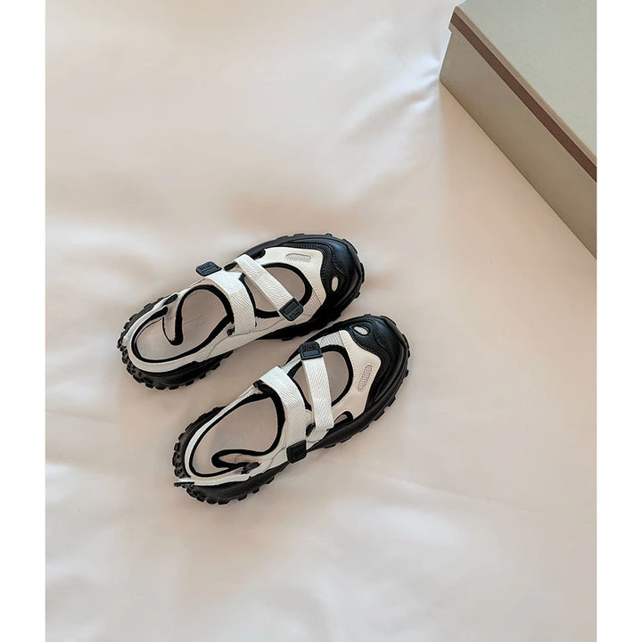 Damer Sportiga Sneakers med Praktisk Kleppfäste och Stötdämpande Sula Mirla-Eva Jonsson
