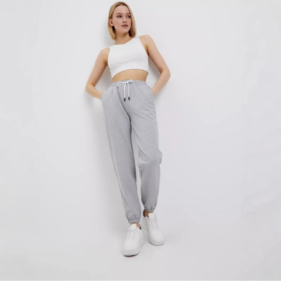 Damer Sportiga Sweatpants med elastisk midja och sidofickor Mirla-Eva Jonsson