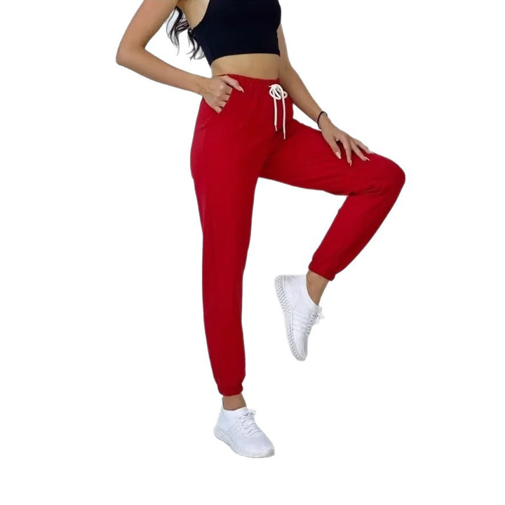 Damer Sportiga Sweatpants med elastisk midja och sidofickor Mirla-Eva Jonsson