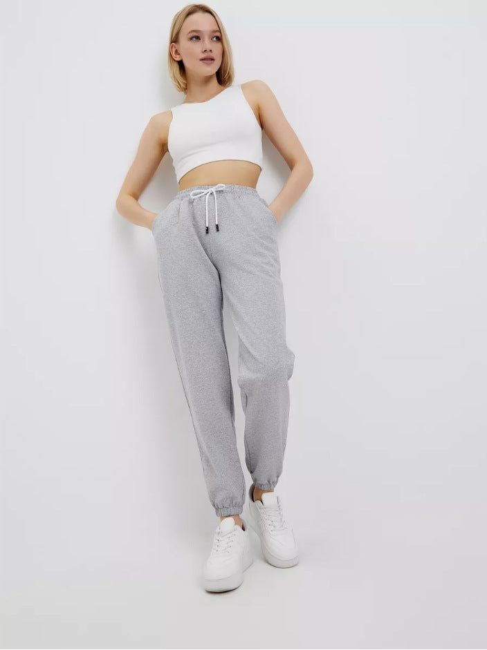 Damer Sportiga Sweatpants med elastisk midja och sidofickor Mirla-Eva Jonsson