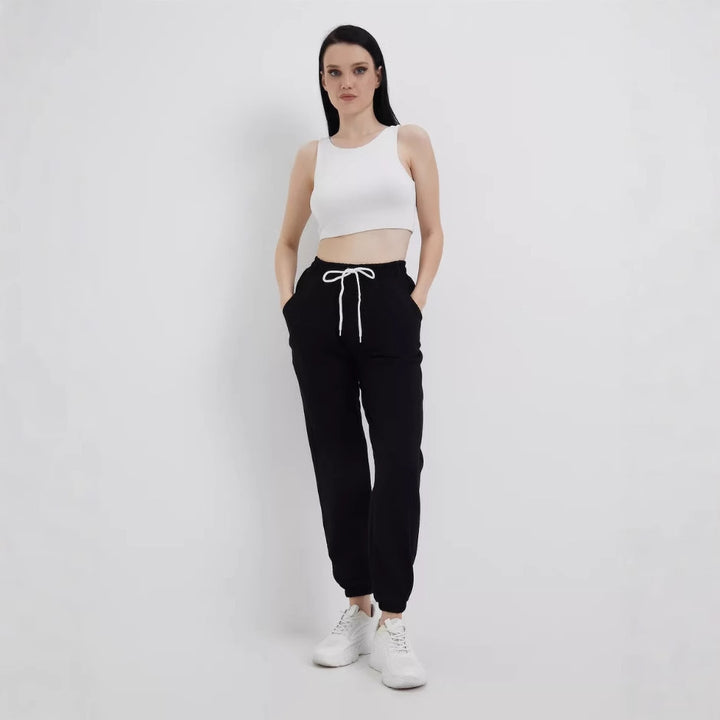 Damer Sportiga Sweatpants med elastisk midja och sidofickor Mirla-Eva Jonsson