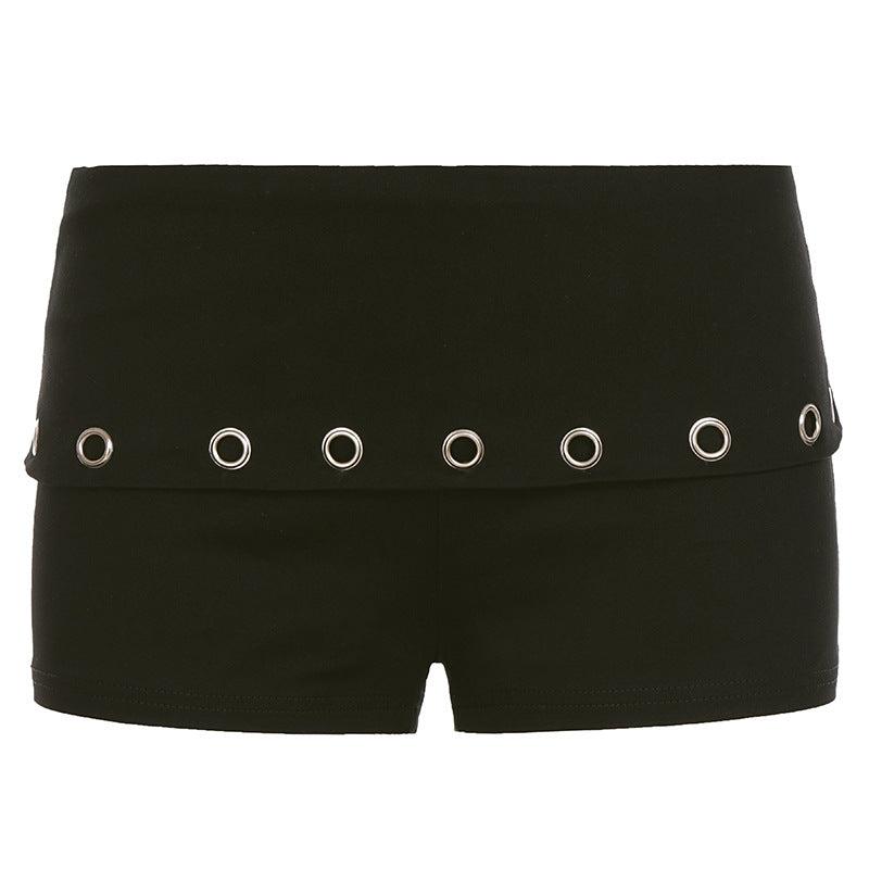 Damer Sportiga badshorts med moderiktigt gummiband och ringdetaljer Mirla-Eva Jonsson