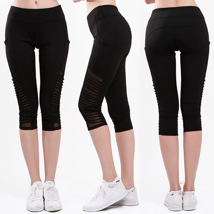Damer Sportiga leggings med andningsbara nätpaneler och hög midja Eva Jonsson-Eva Jonsson