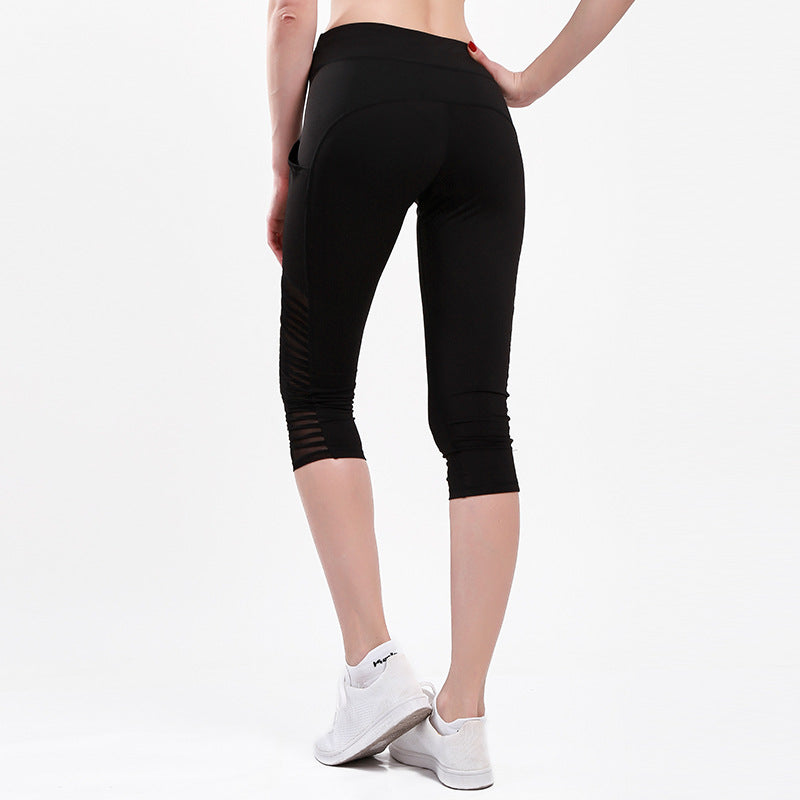 Damer Sportiga leggings med andningsbara nätpaneler och hög midja Eva Jonsson-Eva Jonsson