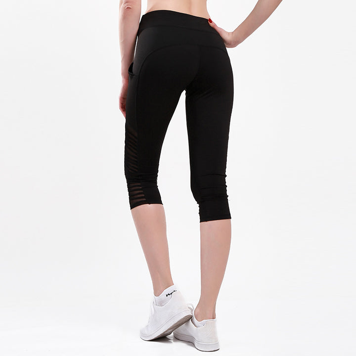 Damer Sportiga leggings med andningsbara nätpaneler och hög midja Eva Jonsson-Eva Jonsson