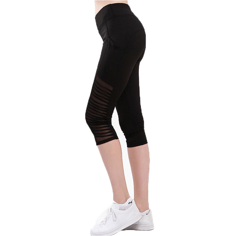 Damer Sportiga leggings med andningsbara nätpaneler och hög midja Eva Jonsson-Eva Jonsson