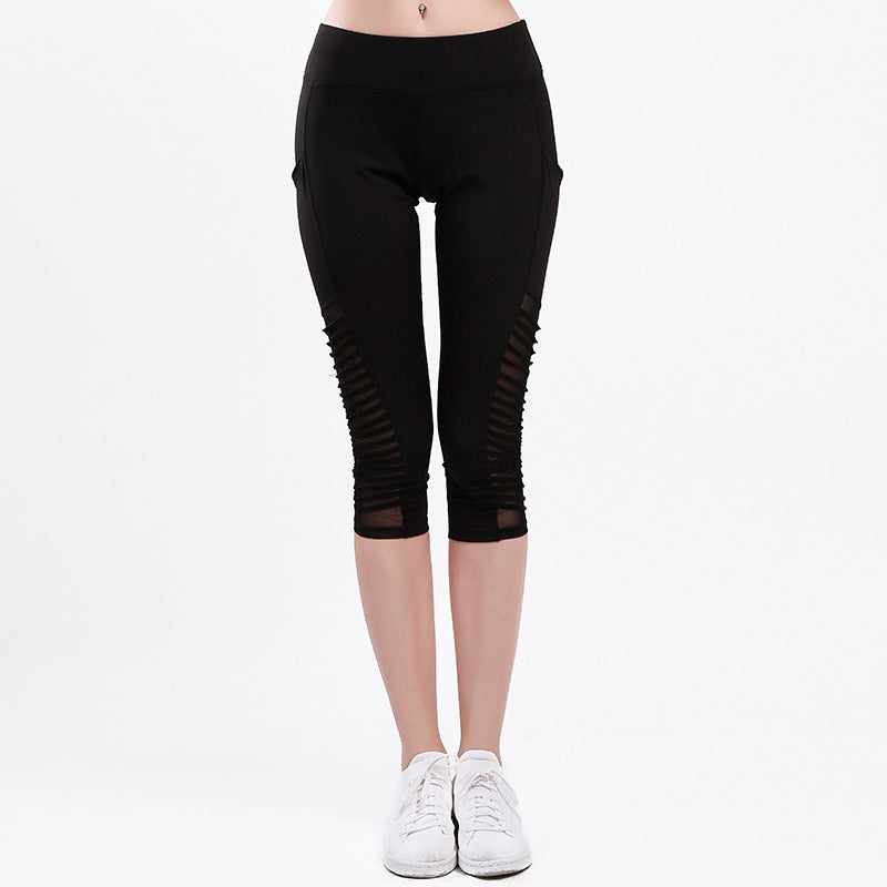 Damer Sportiga leggings med andningsbara nätpaneler och hög midja Eva Jonsson-Eva Jonsson