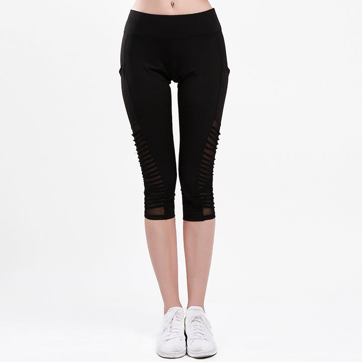 Damer Sportiga leggings med andningsbara nätpaneler och hög midja Eva Jonsson-Eva Jonsson