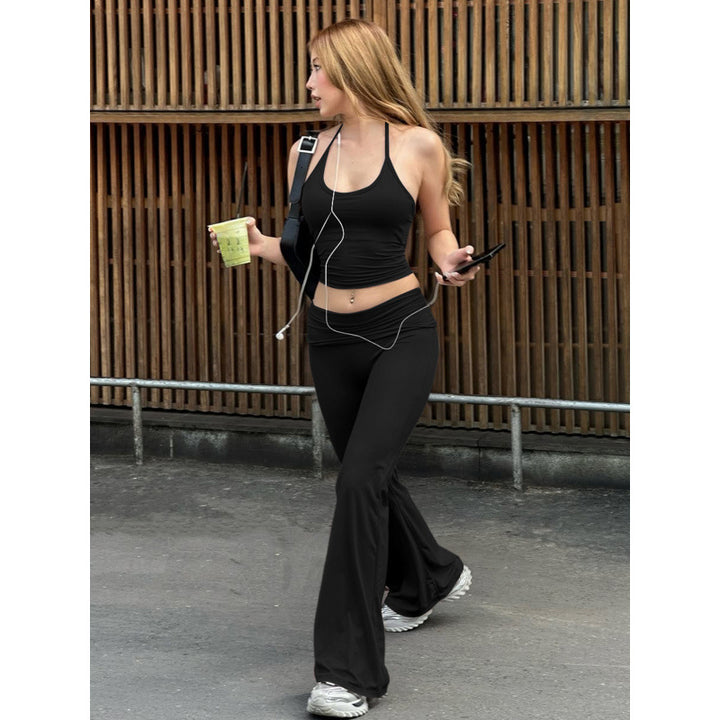 Damer Sportiga set med vida leggings och axelbandslös topp Mirla-Eva Jonsson