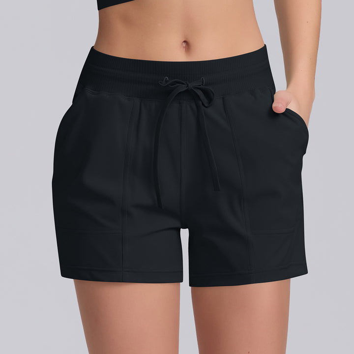 Damer Sportiga shorts med elastisk midja och praktiska fickor Eva Jonsson-Eva Jonsson