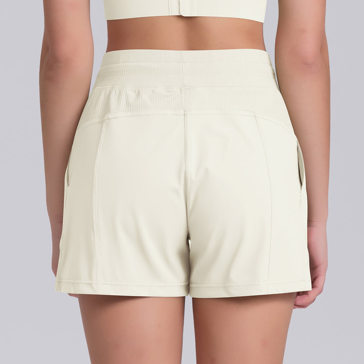 Damer Sportiga shorts med elastisk midja och praktiska fickor Eva Jonsson-Eva Jonsson
