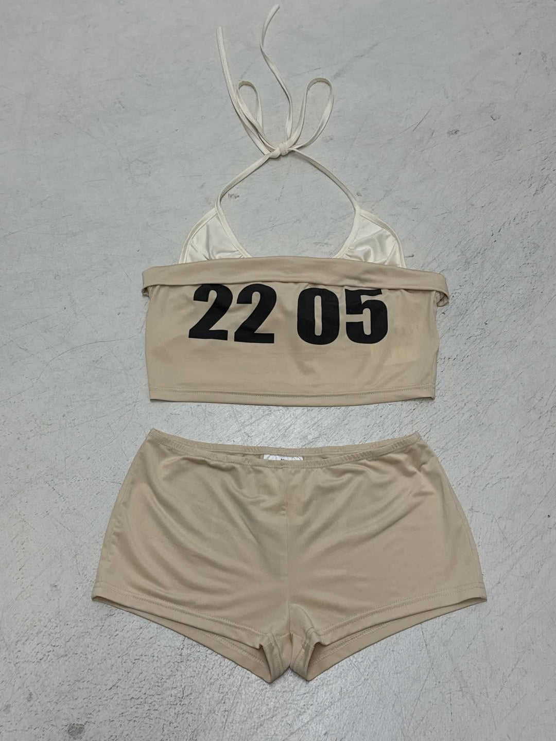Damer Sportigt Bikini-set med stilig Crop-top och bekväma Shorts Mirla-Eva Jonsson