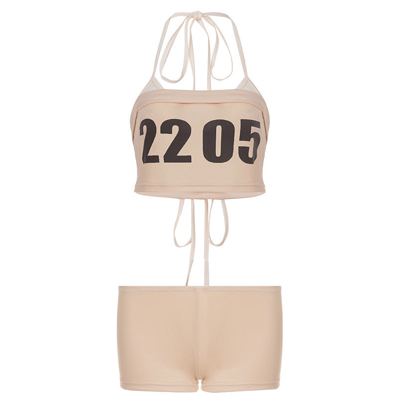 Damer Sportigt Bikini-set med stilig Crop-top och bekväma Shorts Mirla-Eva Jonsson
