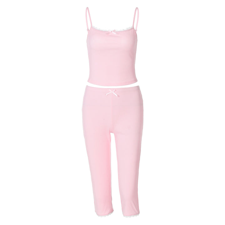 Damer Sportigt Crop-Top och Capri-byxset Mirla-Eva Jonsson
