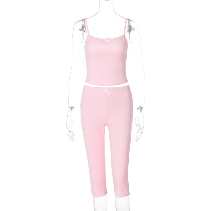 Damer Sportigt Crop-Top och Capri-byxset Mirla-Eva Jonsson