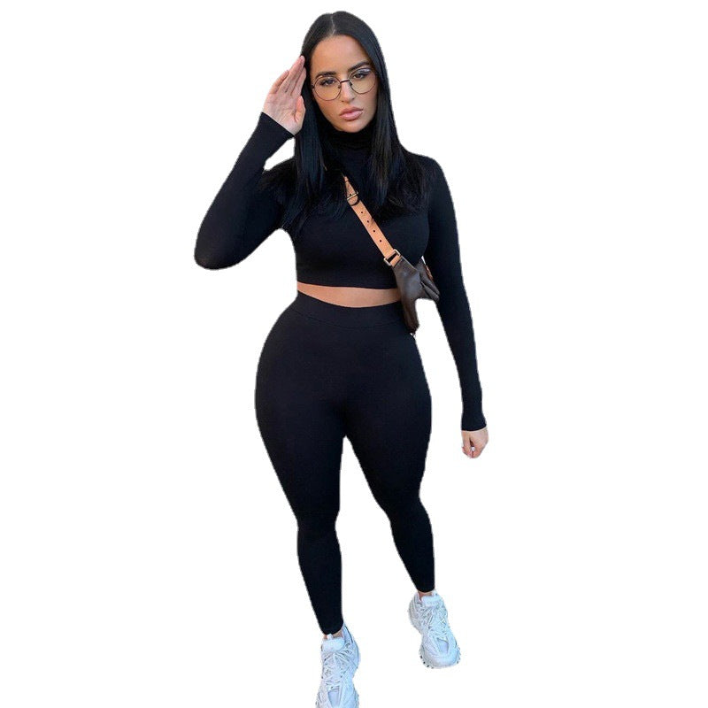 Damer Sportigt Crop-Top och Leggings-set i elastiskt material Eva Jonsson-Eva Jonsson