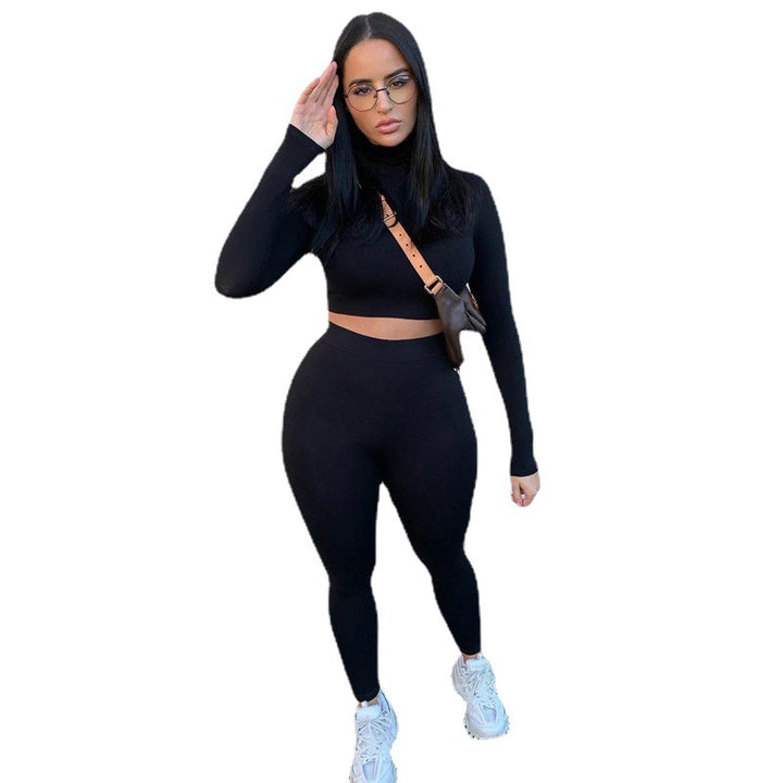 Damer Sportigt Crop-Top och Leggings-set i elastiskt material Eva Jonsson-Eva Jonsson