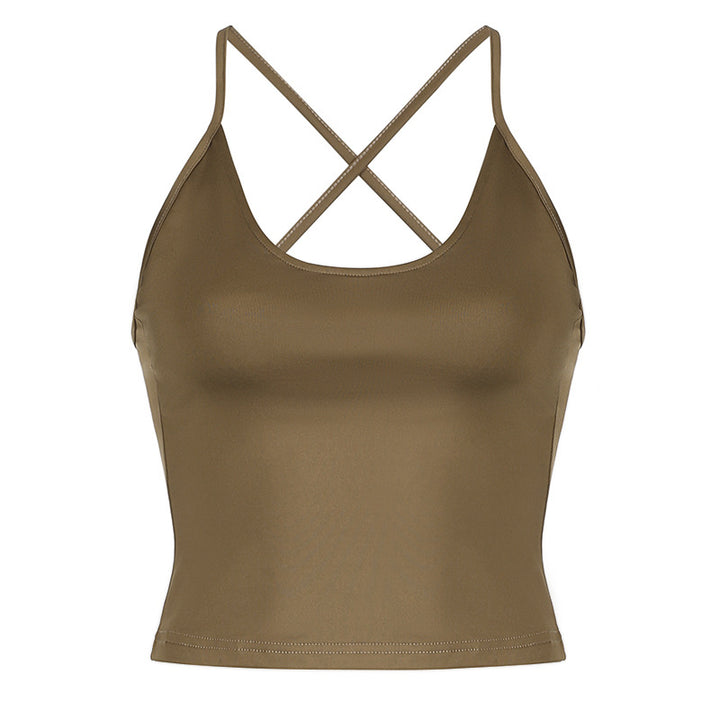 Damer Sportigt Crop-Top och Shorts-set med justerbar midja Mirla-Eva Jonsson