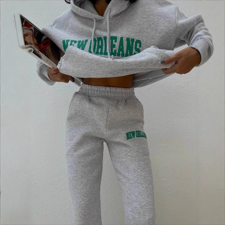 Damer Sportigt Fleece-Loungewear-Set Mirla-Eva Jonsson