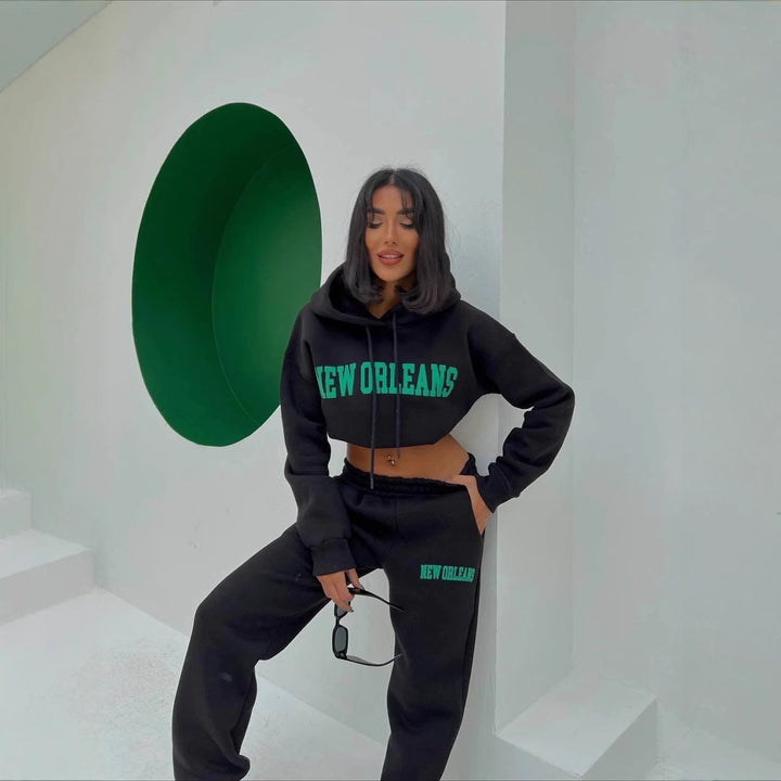 Damer Sportigt Fleece-Loungewear-Set Mirla-Eva Jonsson