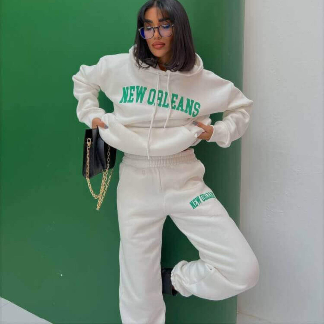 Damer Sportigt Fleece-Loungewear-Set Mirla-Eva Jonsson