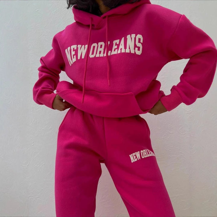Damer Sportigt Fleece-Loungewear-Set Mirla-Eva Jonsson