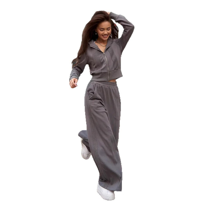 Damer Sportigt Hoodie- och Joggingbyx-set med hög midja Eva Jonsson-Eva Jonsson