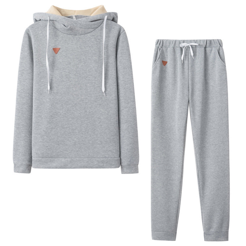 Damer Sportigt Hoodie-set med bekväm passform och elastiska byxor Mirla-Eva Jonsson