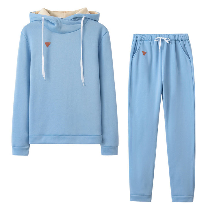 Damer Sportigt Hoodie-set med bekväm passform och elastiska byxor Mirla-Eva Jonsson