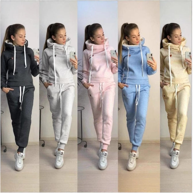 Damer Sportigt Hoodie-set med hög krage Mirla-Eva Jonsson